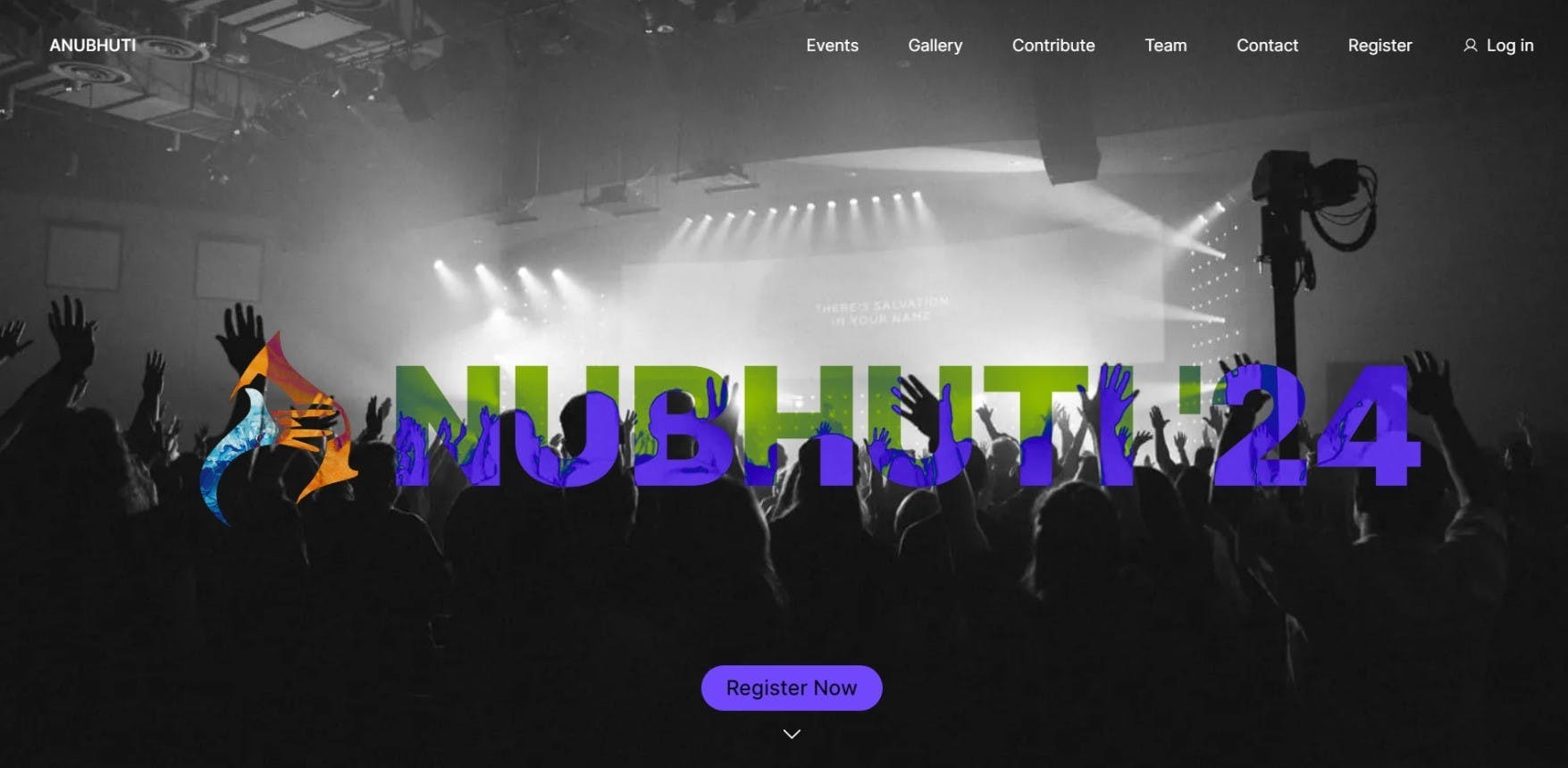Screenshot image of Anubhuti website.